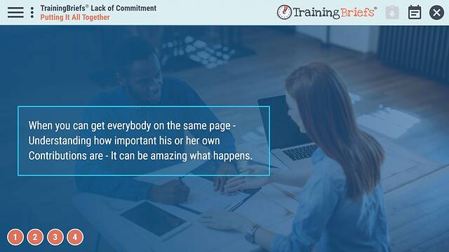 TrainingBriefs® Lack of Commitment