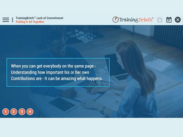 TrainingBriefs® Lack of Commitment