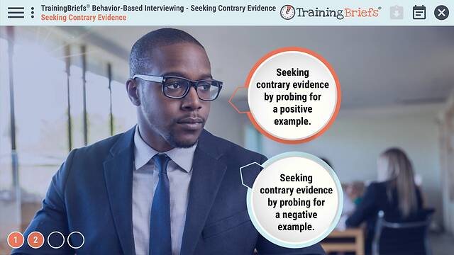 TrainingBriefs® Behavior-Based Interviewing – Seeking Contrary Evidence
