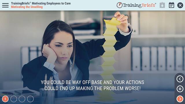 TrainingBriefs® Motivating Employees to Care