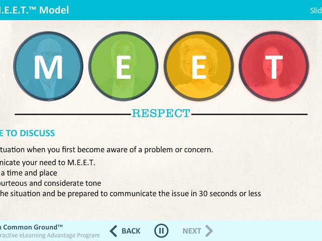 M.E.E.T. on Common Ground™: Speaking Up for Respect in the Workplace - Advantage Course