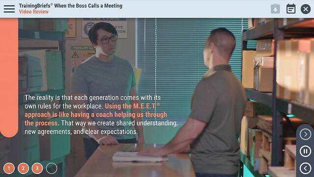 TrainingBriefs® When the Boss Calls a Meeting
