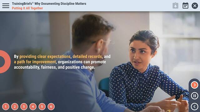 TrainingBriefs® Why Documenting Discipline Matters