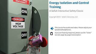 Energy Isolation & Control (Lock Out/Tag Out)™