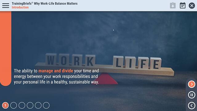 TrainingBriefs® Why Work-Life Balance Matters