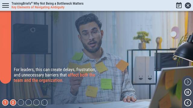 TrainingBriefs® Why Not Being a Bottleneck Matters