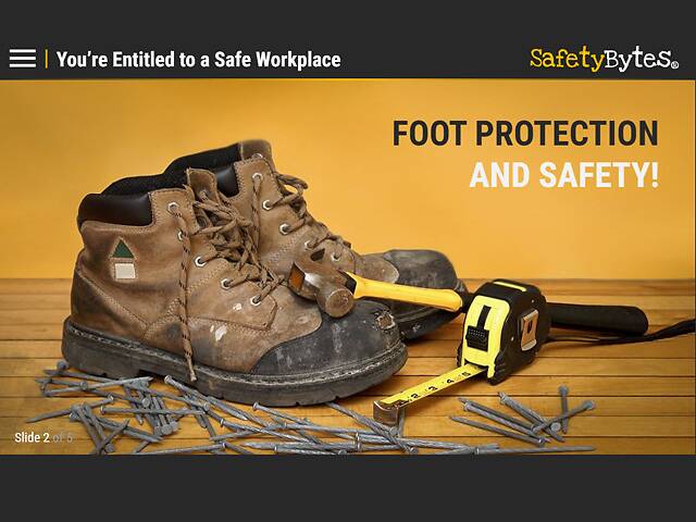 SafetyBytes® - Foot Protection (Wearing PPE)