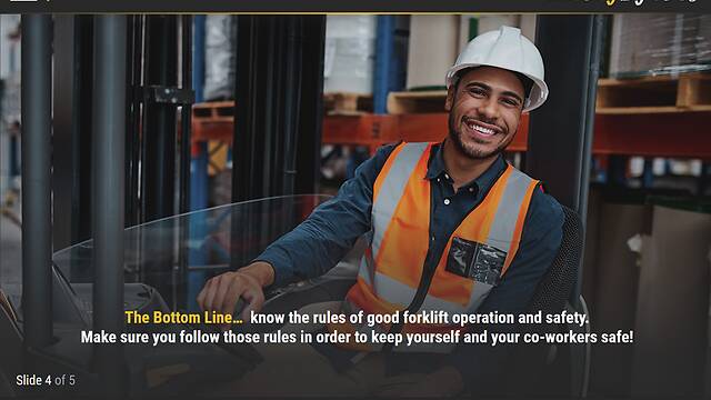 SafetyBytes® - Forklift Safety Common Sense Driving Skills