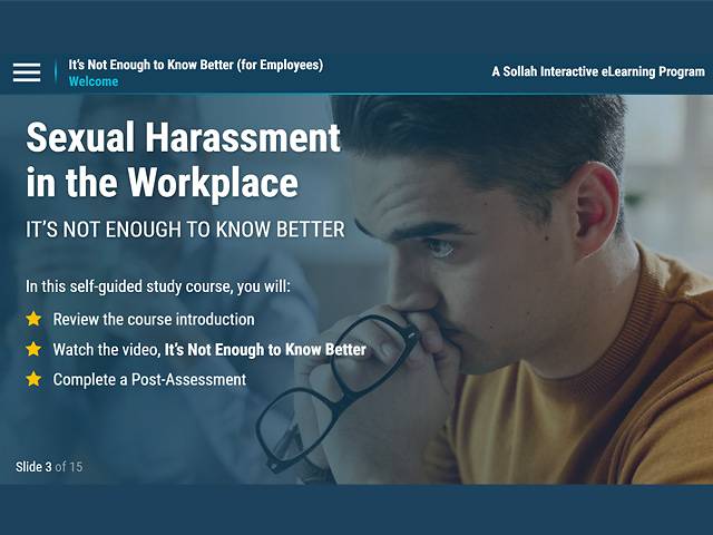 Sexual Harassment… It’s Not Enough to Know Better (For Employees)