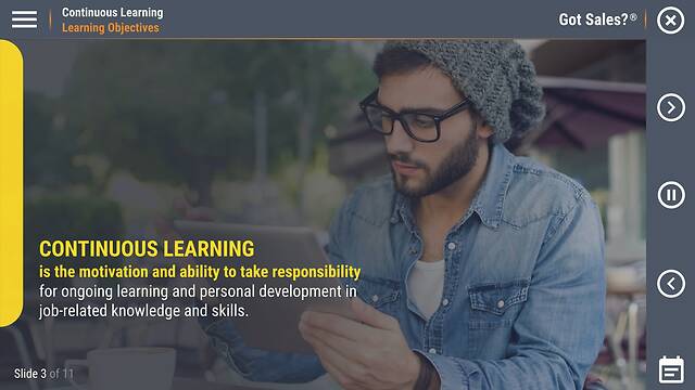 Got Sales?™ Continuous Learning