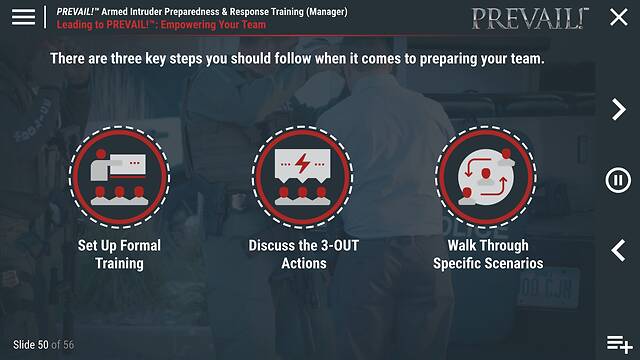 PREVAIL!® Armed Intruder Preparedness & Response Training (Manager - Premium)