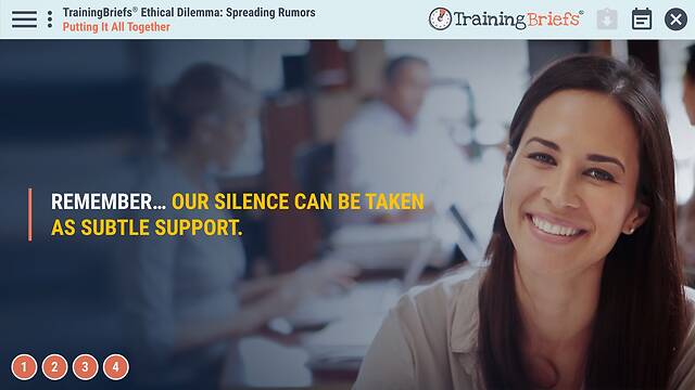 TrainingBriefs® Ethical Dilemma: Spreading Rumors
