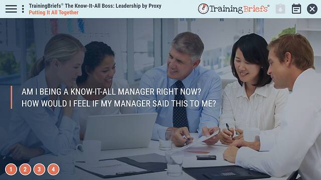 TrainingBriefs® The Know-It-All Boss: Leadership by Proxy