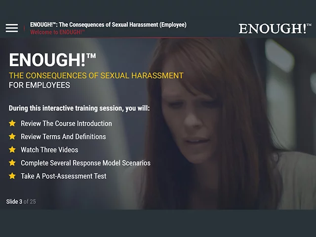 ENOUGH!™: The Consequences of Sexual Harassment (for Employees)