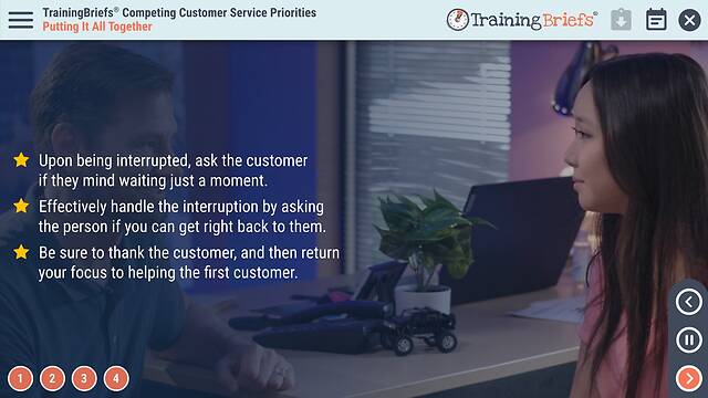 TrainingBriefs® Competing Customer Service Priorities