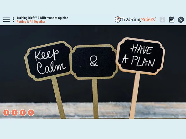 TrainingBriefs® A Difference of Opinion