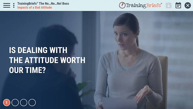 TrainingBriefs® The No…No…No! Boss