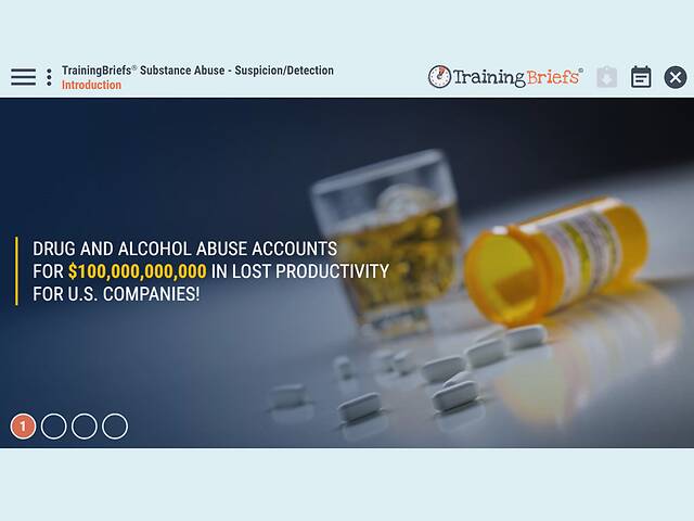 TrainingBriefs® Substance Abuse - Suspicion/Detection