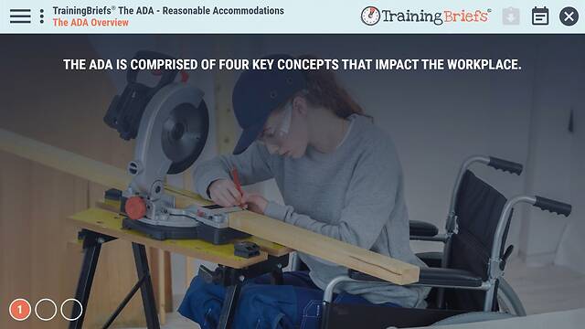 TrainingBriefs® The ADA - Reasonable Accommodations